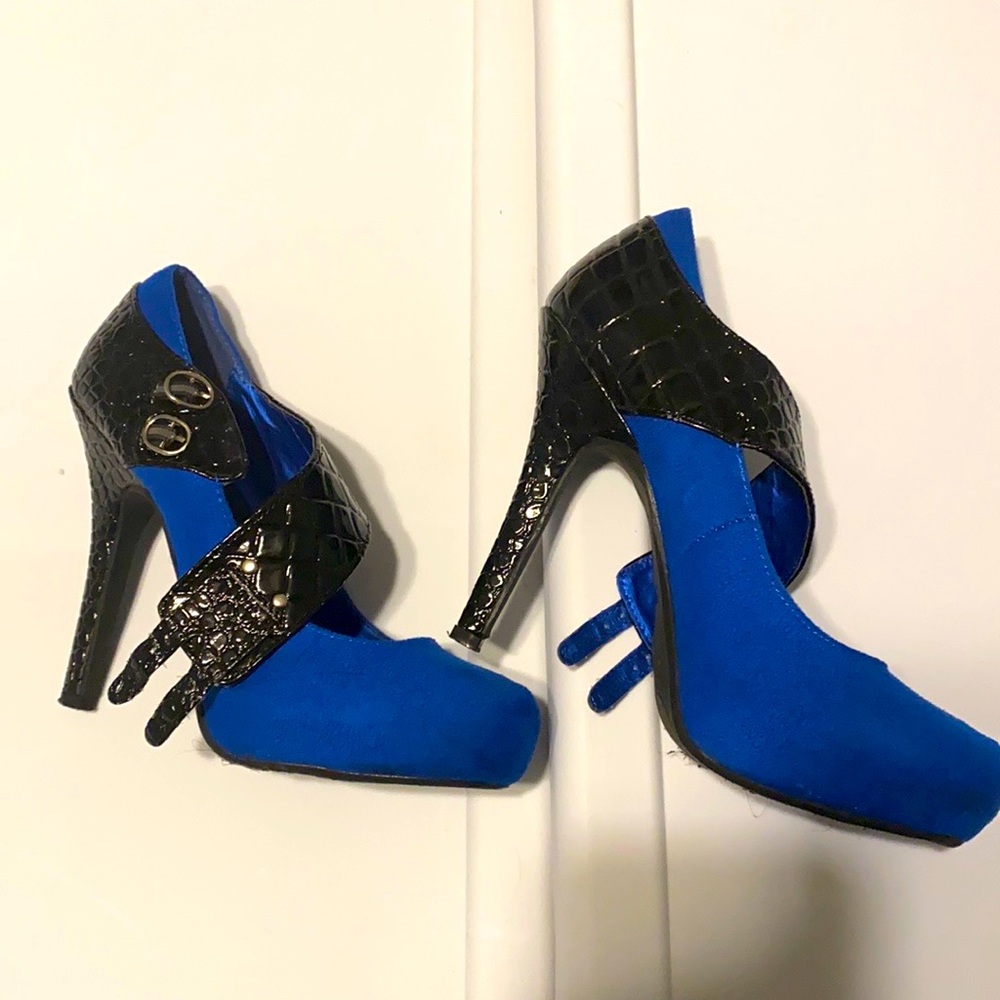 Blue heels